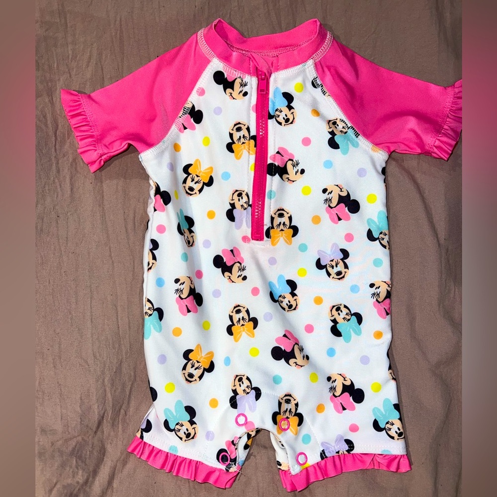 Minnie mouse baby girl swimsuit